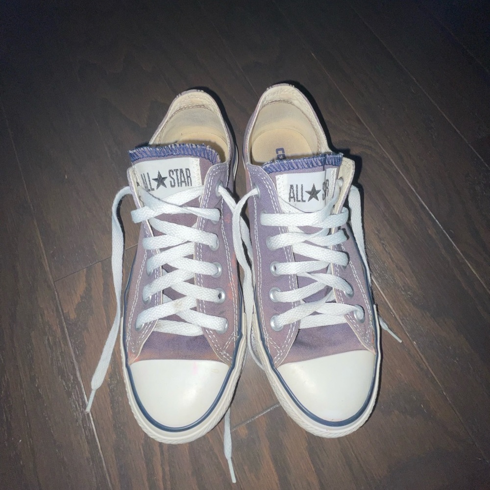 Converse Purple and White Chuck Taylor Sneakers - Picture 1 of 5
